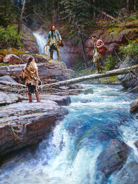 "Where Waters Run Cold" Martin Grelle - Giclee on canvas 32 x 24 S/N 150