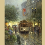 Cable Cars on Powell Street by G. Harvey