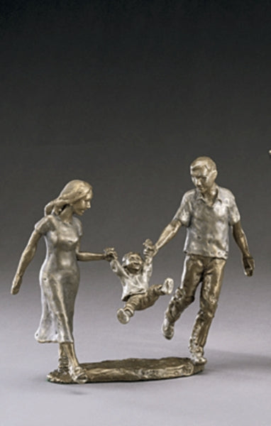 Mark Hopkins Sculpture -1,2,3 Jump! -Limited Edition Bronze- Made in USA