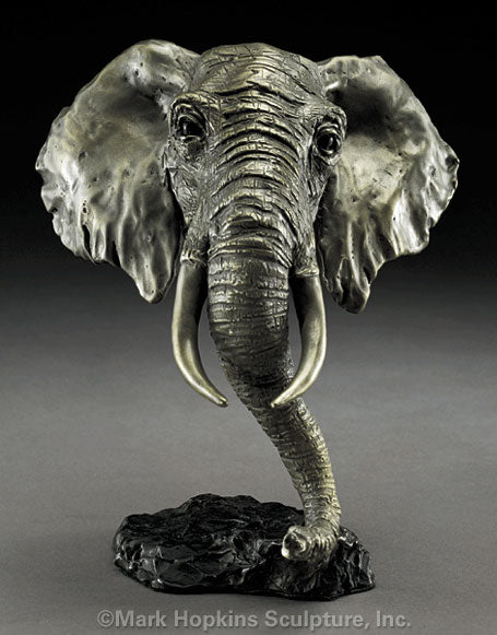 Mark Hopkins Sculpture-African Elephant-Limited Edition Bronze-Made in USA