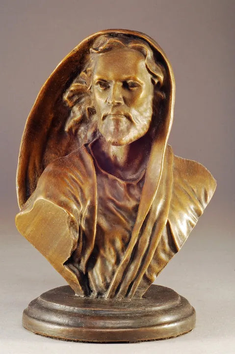 Mark Hopkins Sculpture - Be Not Afraid - Bust Small Limited-Edition Bronze- Made in USA