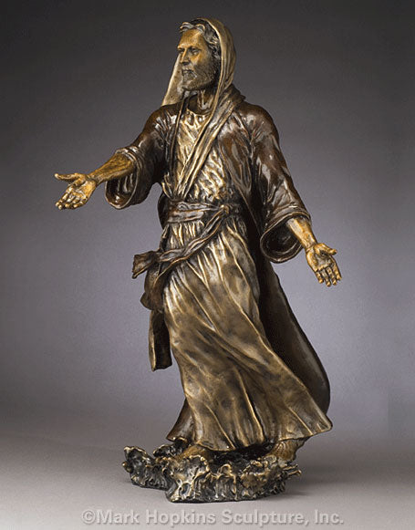 Mark Hopkins Sculpture - Be Not Afraid Limited-Edition Bronze Medium- Made in USA