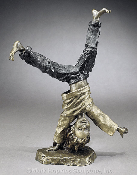 Mark Hopkins Sculpture -Cartwheeling Large -Limited Edition Bronze- Made in USA