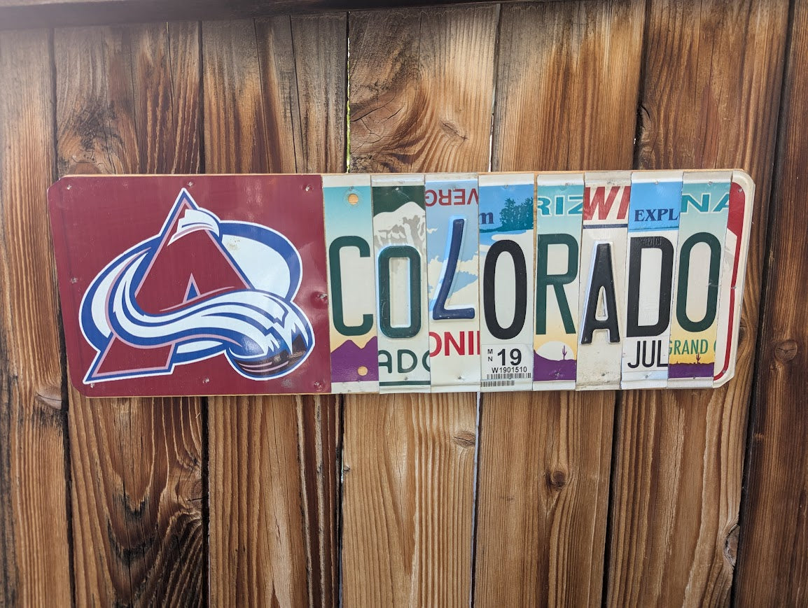 Custom License Plate Art -"Colorado"