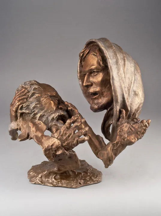 Mark Hopkins Sculpture -Faith-Commemorative Bronze - Made in USA