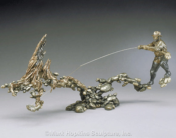 Mark Hopkins Sculpture - Fast & Shallow-Limited Edition Bronze- Made in USA