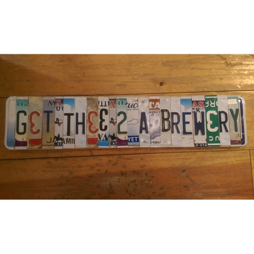 Custom License Plate - Get Thee 2 A Brewery