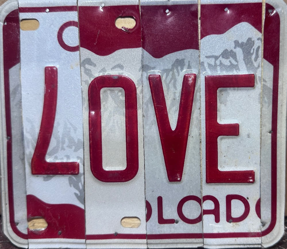 Custom License Plate - Love