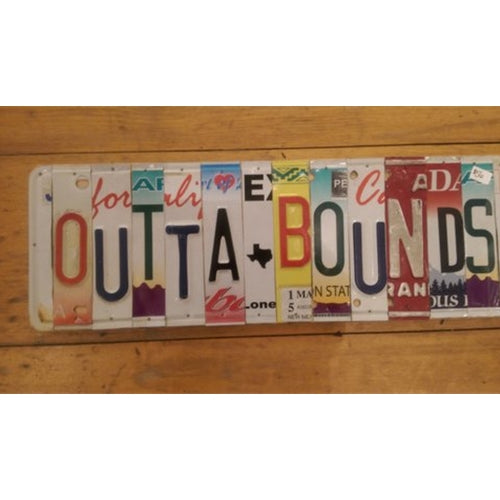 Custom License Plate - Outta Bounds