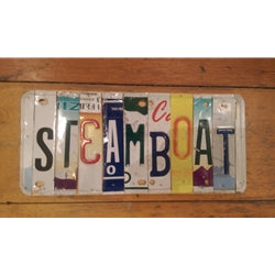 Custom License Plate - Steamboat