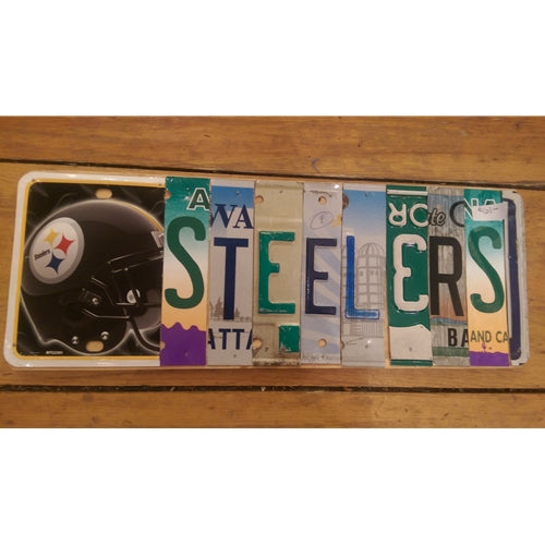 Custom License Plate - Steelers (Logo)