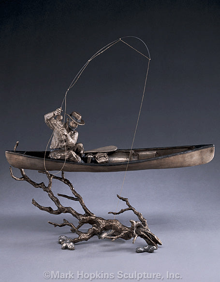 Mark Hopkins Sculpture - Upstream-Limited Edition Bronze- Made in USA