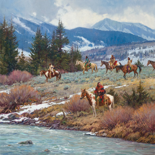 "Troubled Waters" Martin Grelle - Giclee on canvas  30 x 30 S/N 150
